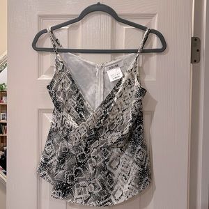 Black & White Snake Skin Tank